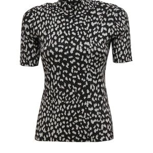 Michael Kors Metallic animal print top